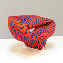 Lade das Bild in den Galerie-Viewer, Ribbon Chair F582 by Pierre Paulin &amp; Jack Lenor Larsen fabrics for Artifort
